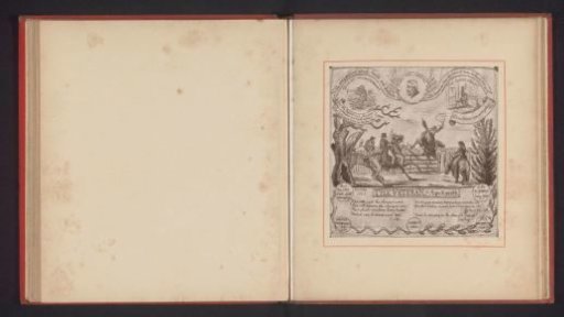 Photographic reproduction of a drawing by Thomas Mervyn Bouchier Marshall, depicting people on horseback surrounded by symbols of old age