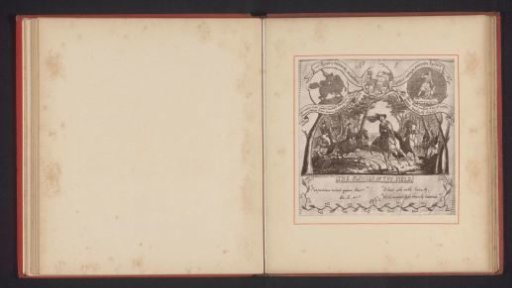 Photographic reproduction of a drawing by Thomas Mervyn Bouchier Marshall, depicting people on horseback surrounded by hunting scenes