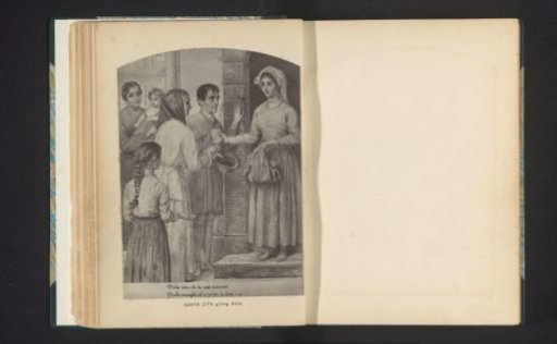 Santa Zita giving alms