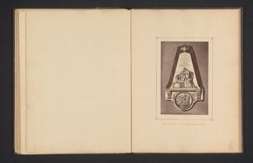 Photographic reproduction of a print of a monument to Francis Peirson in the Parish Church in Saint Helier