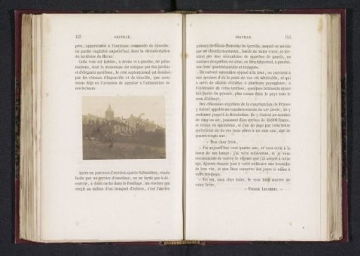 View of the Abbey of Graville in Le Havre