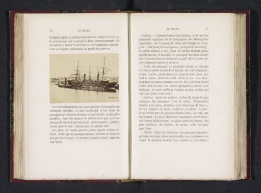 Ships in the harbor of Le Havre
