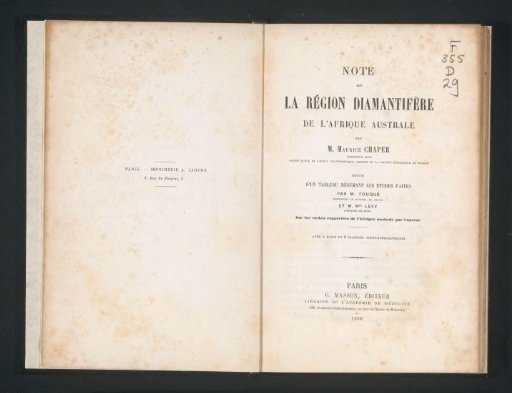 Note on the diamond-bearing region of Southern Africa
