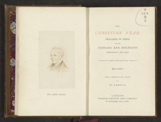 The Christian year thoughts in verse for the sundays and holydays throughout the year