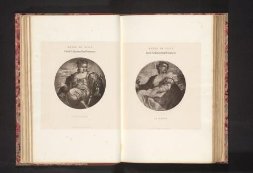 Photographic reproduction of a painting possibly by Paolo Veronese, depicting a female personification of science