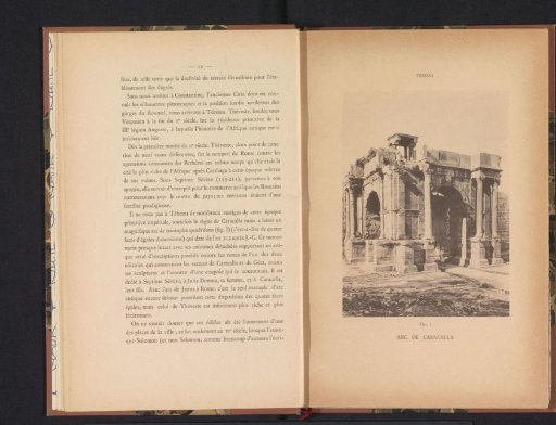 View of the Arch of Caracalla in Tébessa
