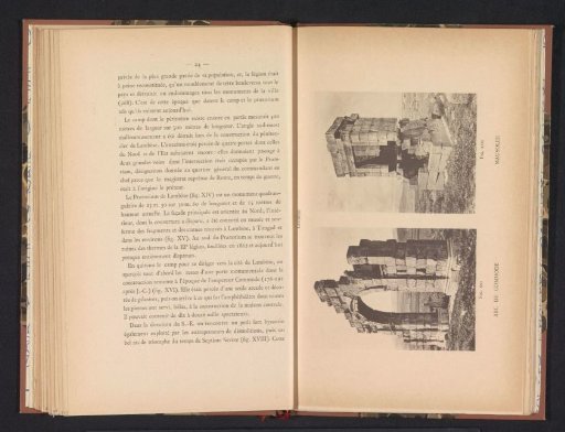 Roman arch and a mausoleum at Lambaesis in Algeria