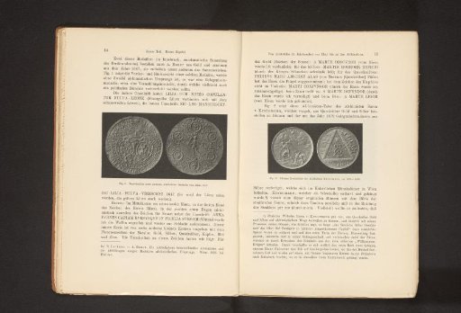 Two sides of a silver commemorative medal by Christian Wilhelm von Krohnemann
