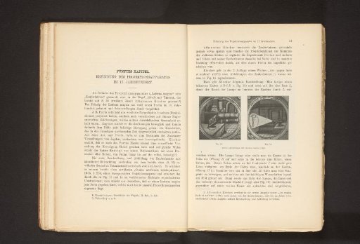 Two photographic reproductions of prints depicting two magic lanterns
