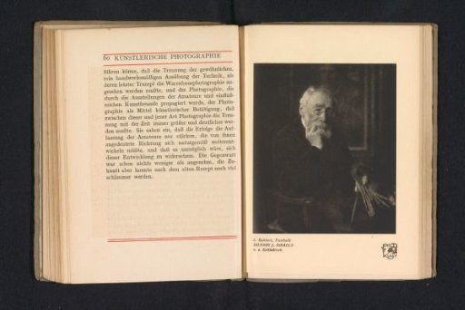 Photographic reproduction of a photograph by L. Rabbers, depicting a portrait of Jozef Israëls