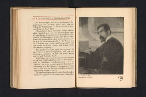 Photographic reproduction of a photograph by Friedrich Victor Spitzer, depicting a portrait of Jan Toorop