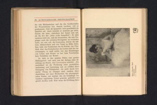 Photographic reproduction of a photograph by Robert Demachy, depicting a dancer
