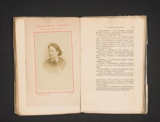 Portrait of a French actress