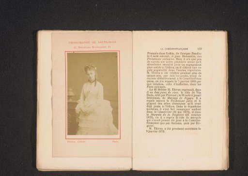 Portrait of a French actress
