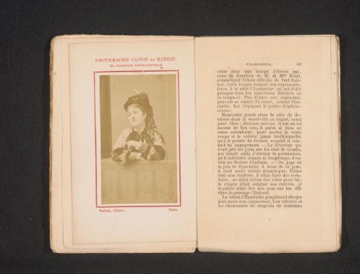 Portrait of a French actress