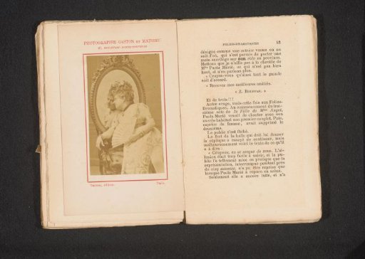 Portrait of a French actress before a mirror