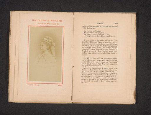 Portrait of a French actress