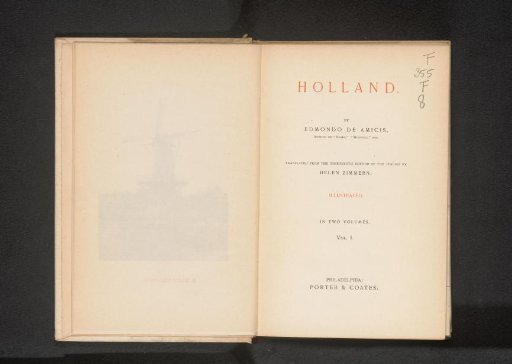 Holland, Vol. I