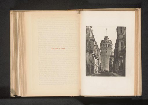 View of the Galata Tower in Constantinople
