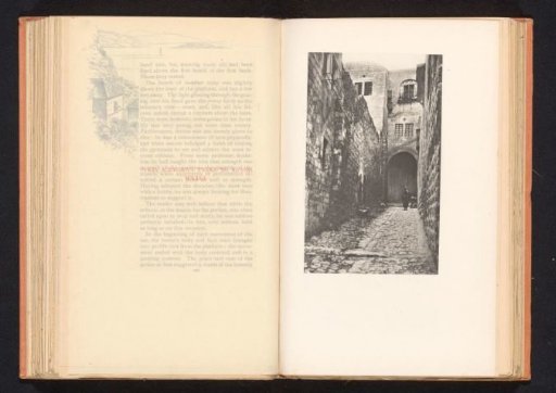 View of the Via Dolorosa in Jerusalem, possibly where the house of Veronica was
