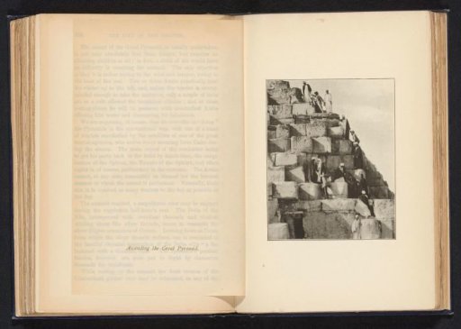 People climbing the Pyramid of Cheops