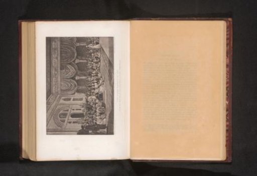 Photo reproduction of a painting depicting the durbar of Pune, Maharashtra, India
