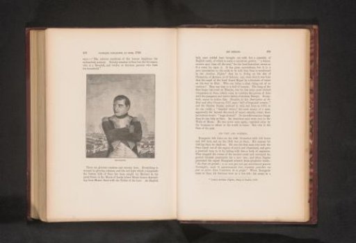 Photo reproduction of a painting depicting a portrait of Napoleon Bonaparte