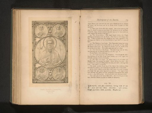 Plaque, probably a book-cover
