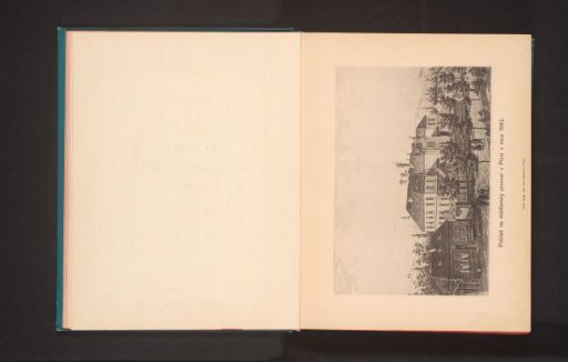 Photographic Reproduction of a Print Depicting a View of the Facade of the Plzeňský Prazdroj Brewery in Pilsen, circa 1842
