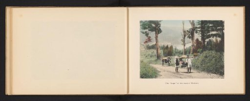 Two People Being Transported in a Kago Near Hakone