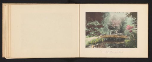 View of a Bridge Surrounded by Trees in the Takinogawa District, Tokyo