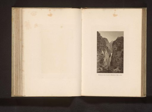 View of a ravine with the river Aare in the Bernese Oberland