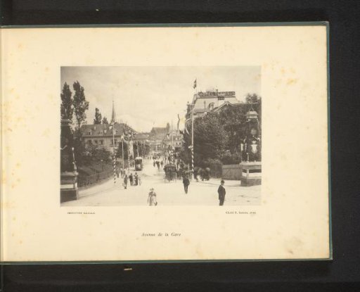 View of the Avenue de la Gare in Fribourg