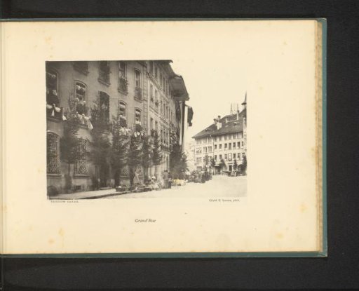 View of the Grand-Rue in Fribourg