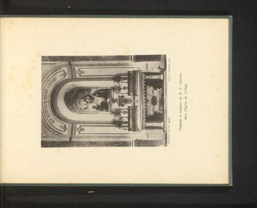 Chapel in the church of the Collège Saint-Michel in Fribourg with the tomb of Petrus Canisius