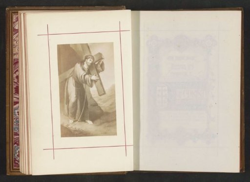 Photographic Reproduction of a Print Depicting Christ Carrying the Cross