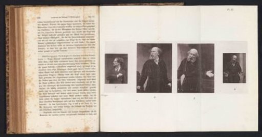 Four portraits of unknown men presumably showing helplessness