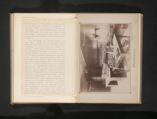 Interior of the alcohol distillery of the sugar factory at Klein Wanzleben