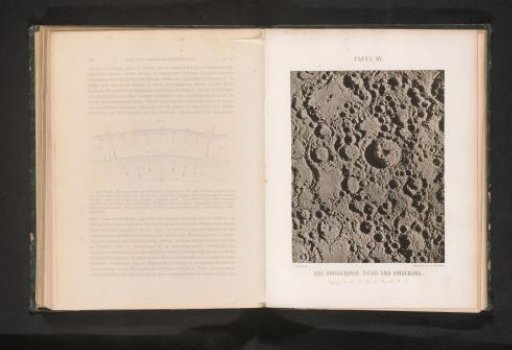 Plaster model of the lunar crater Tycho, viewed from above