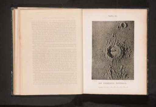 Plaster model of the lunar crater Copernicus, viewed from above