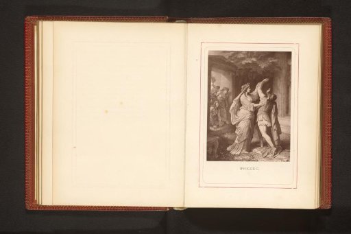 Photographic reproduction of a drawing depicting Orestes and Iphigenia