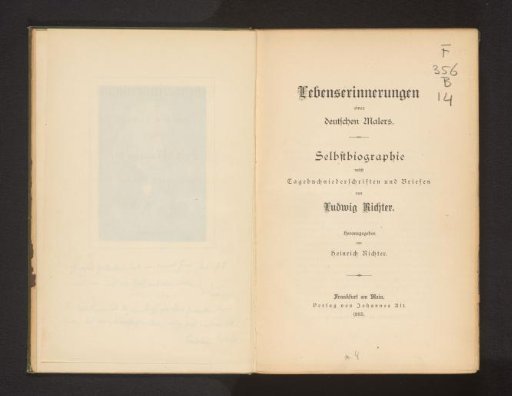 Life Memories of a German Painter: Autobiography with Diary Entries and Letters
