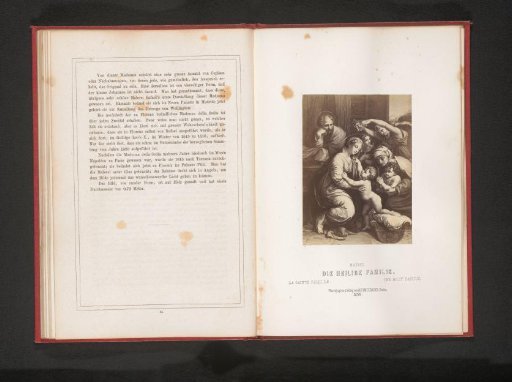 Photographic reproduction of a print after a painting, depicting the Holy Family