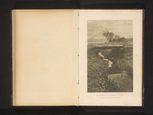 Landscape with a bridge over a ditch