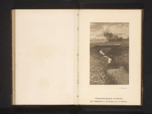 Landscape with a bridge over a ditch