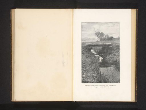 Landscape with a bridge over a ditch