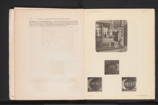 Apparatus for eye measurements and three eyes with reflected forms