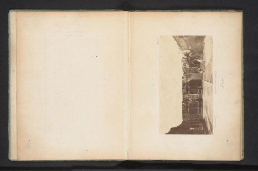 Photographic reproduction of a drawing of the ruin of an entrance to a house on the Palatine in Rome