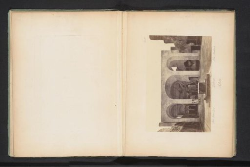 Photographic reproduction of a drawing of the ruin of the atrium of a house on the Palatine in Rome