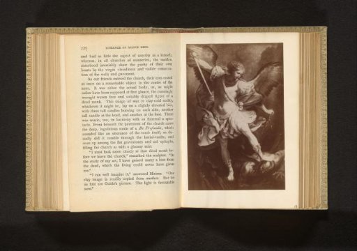 Photographic reproduction of a painting of the Archangel Michael by Guido Reni